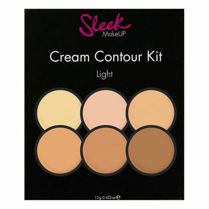 Palette Sleek Cream Contour Kit Luminizer Make-up Light