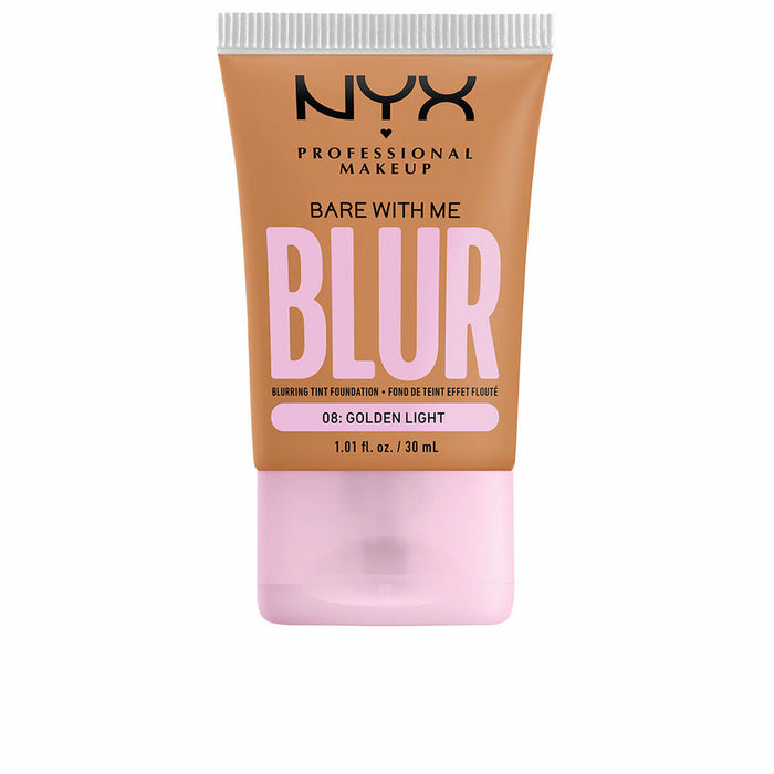 Fluid Makeup Basis NYX Bare With Me Blur Nº 08 Golden light 30 ml
