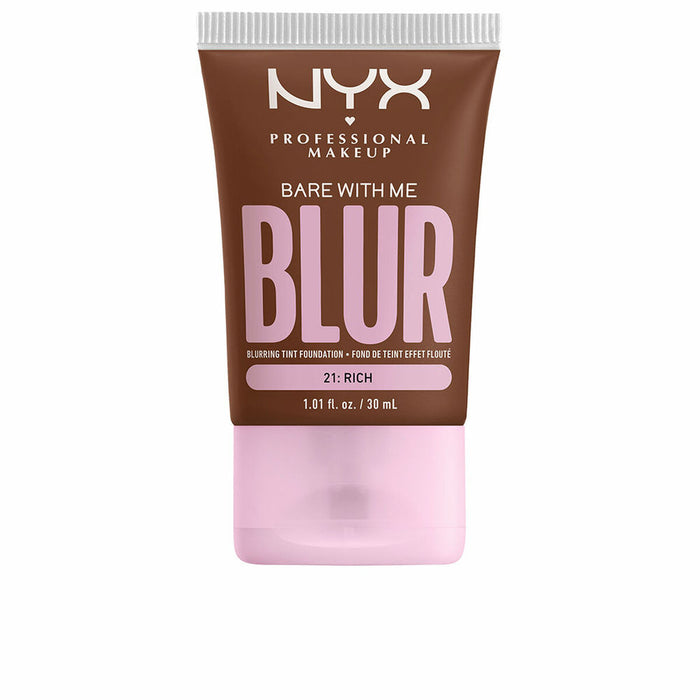 Cremige Make-up Grundierung NYX Bare With Me Blur Nº 21 Rich 30 ml