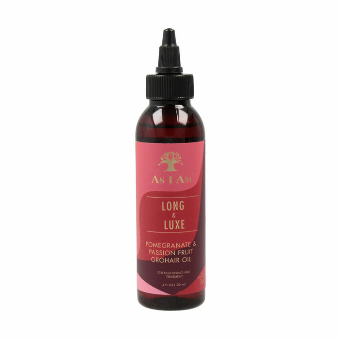 Integrales Reparaturöl As I Am Long And Luxe Grohair 120 ml Granatapfel Passionsfrucht