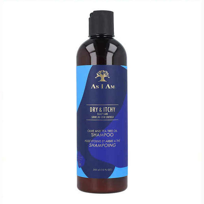 Anti-Schuppen Shampoo As I Am Dry Itchy Olivenöl Teebaum 355 ml