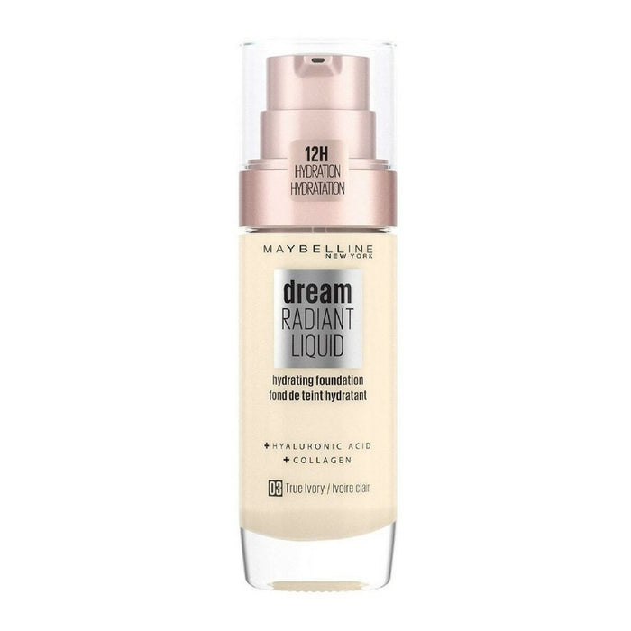 Fluid Makeup Basis Maybelline Dream Satin Liquid 3-true ivory (30 ml)