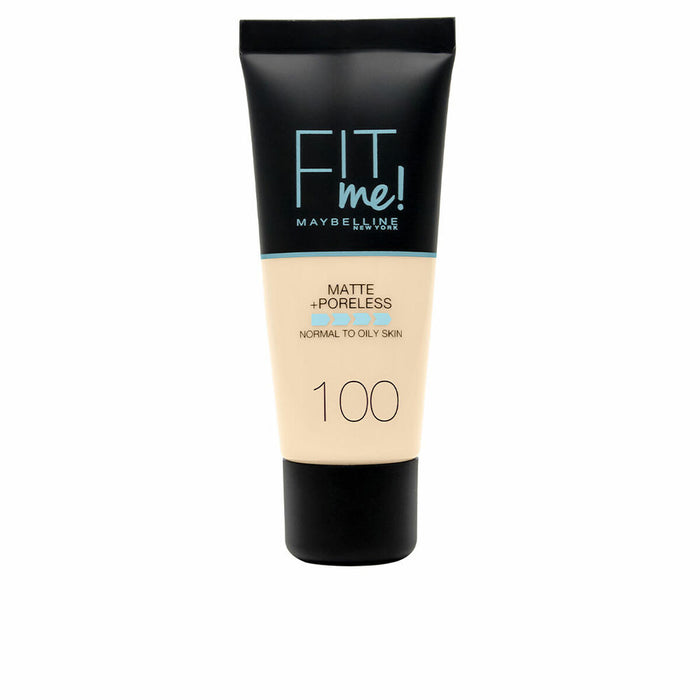 Fluid Makeup Basis Maybelline Fit Me! Nº 100 Warm ivory 30 ml
