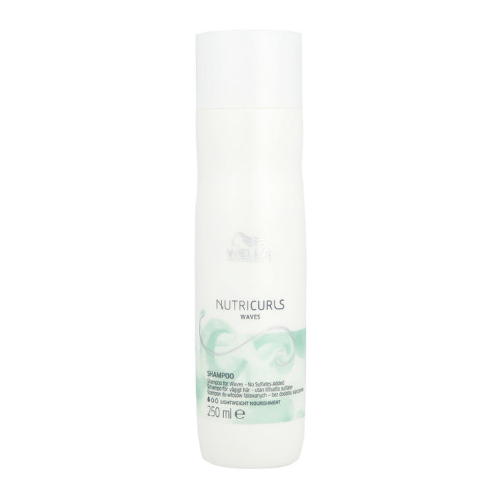Lockenhaarshampoo Wella Nutricurls Professionell Gel Shampoo Flasche Normales Haar Lockiges Haar Weiß Unisex