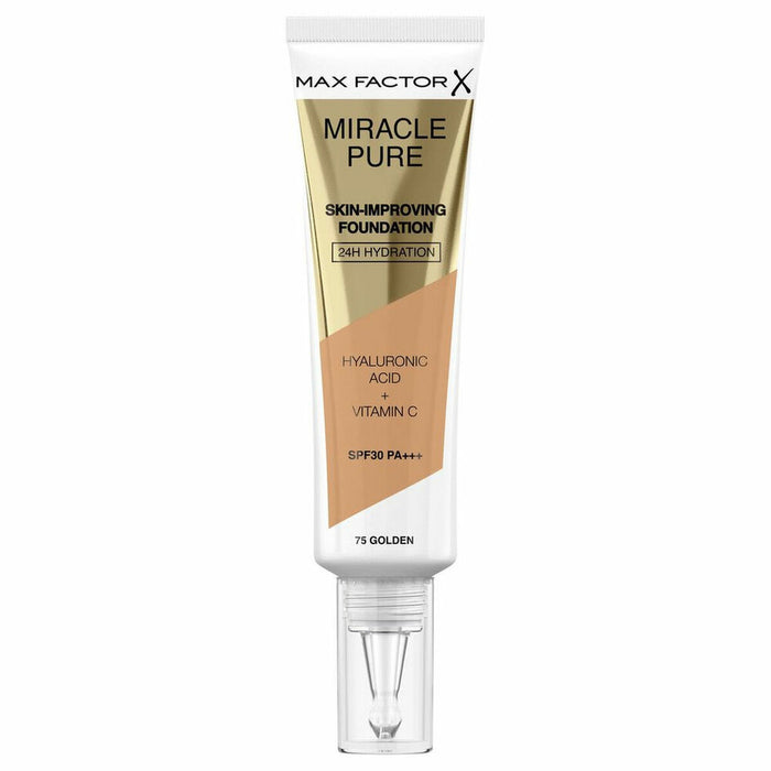 Fluid Makeup Basis Max Factor Miracle Pure 75-golden SPF 30 (30 ml)