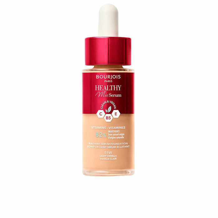Fluid Makeup Basis Bourjois Healthy Mix Serum Nº 51W Light vanilla 30 ml