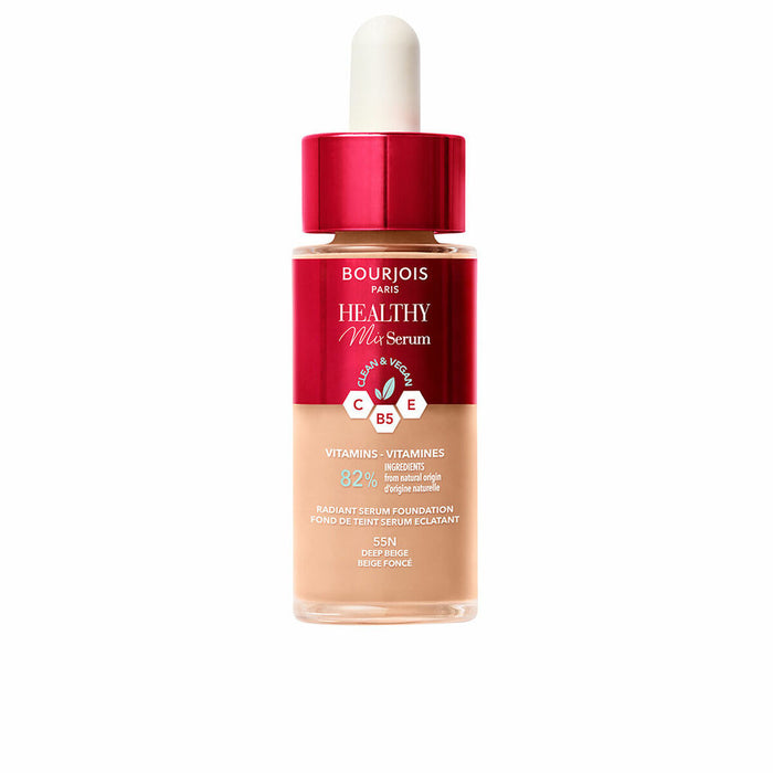 Fluid Makeup Basis Bourjois Healthy Mix Serum Nº 55N Deep beige 30 ml