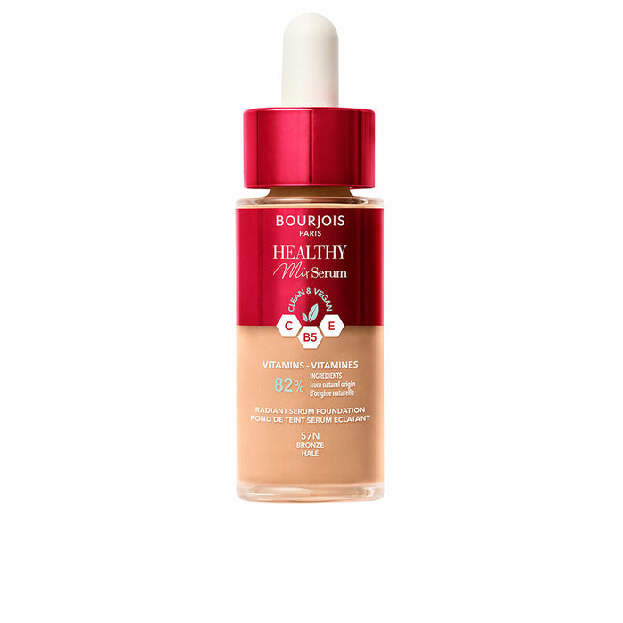 Fluid Makeup Basis Bourjois Healthy Mix Serum Nº 57N Bronze 30 ml