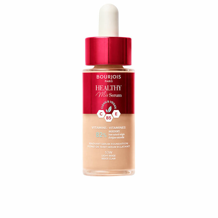 Fluid Makeup Basis Bourjois Healthy Mix Serum Nº 53W Light beige 30 ml