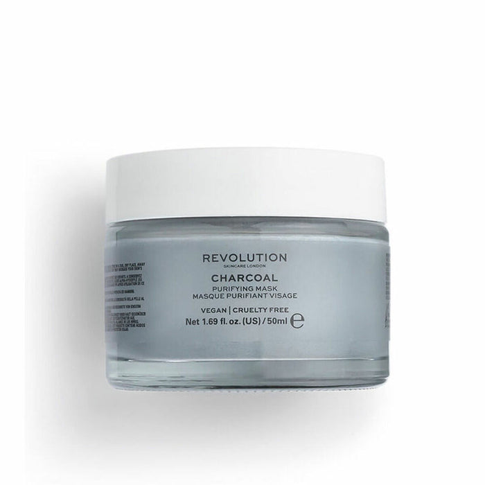 Reinigende Gesichtsmaske Revolution Skincare Charcoal (50 ml)