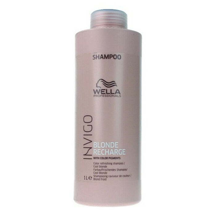 Shampoo für Blondes und Graues Haar Invigo Blonde Recharge Wella (1000 ml)