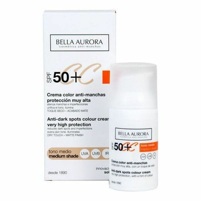 Aufhellungsmaske für blondes Haar CC Cream Bella Aurora 2526112 Mittlerer Ton 30 ml