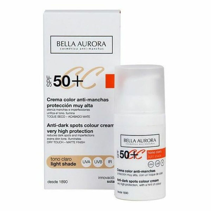 Anti-Fleckencreme CC Cream Bella Aurora 2526113 Heller Ton 30 ml