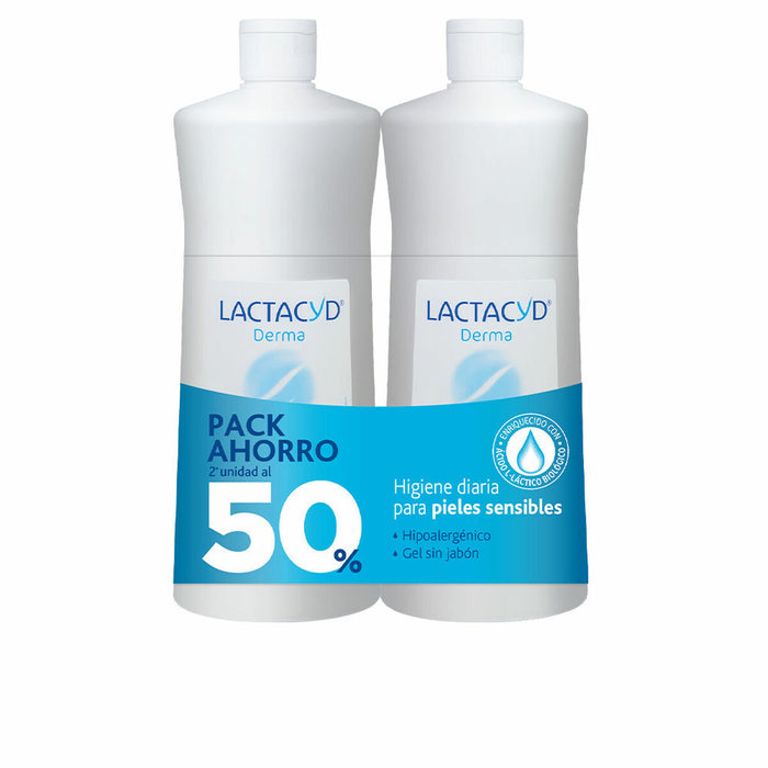 Hautschützendes Badegel Lactacyd Derma 2 x 1 L Empfindliche Haut