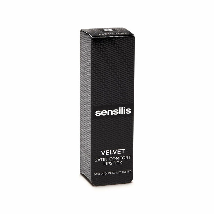 Feuchtigkeitsspendender Lippenstift Sensilis Velvet 202-Naturel Satin (3,5 ml)
