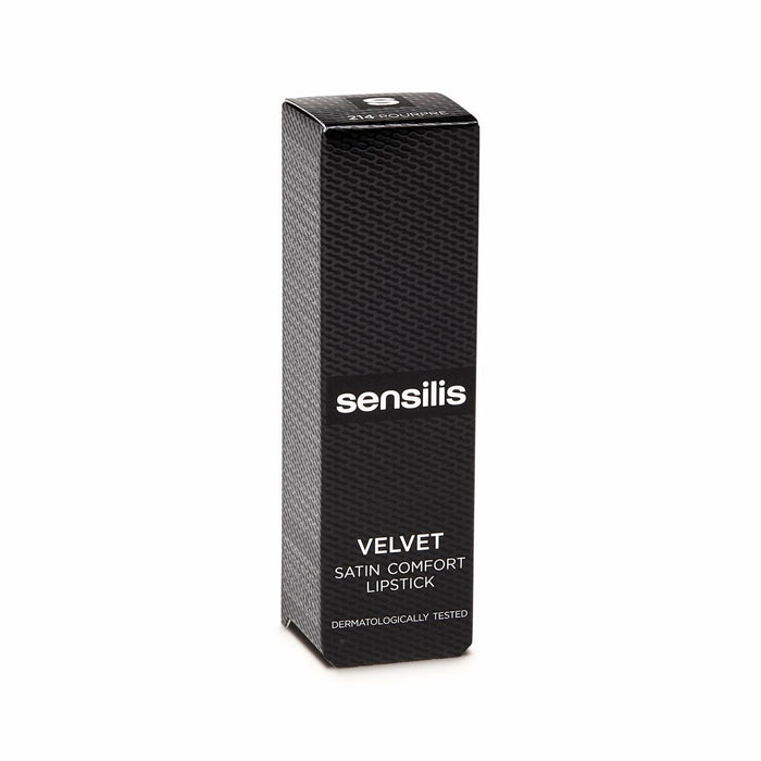 Feuchtigkeitsspendender Lippenstift Sensilis Velvet 214-Pourpre Satin (3,5 ml)